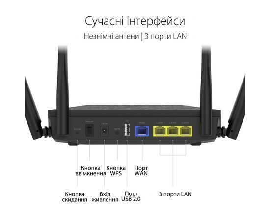 Маршрутизатор ASUS RT-AX1800U, зображення 11 Маршрутизатор ASUS RT-AX1800U, зображення 11