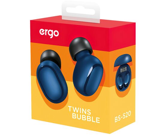 Наушники Ergo BS-520 Twins Bubble Blue (BS-520L), изображение 11 Наушники Ergo BS-520 Twins Bubble Blue (BS-520L), изображение 11