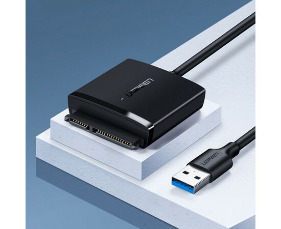 Переходник USB 3.0 Type-А to SATA III (F) CM257 Ugreen (60561), изображение 3 Переходник USB 3.0 Type-А to SATA III (F) CM257 Ugreen (60561), изображение 3