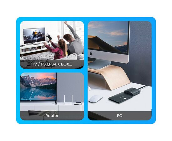 Переходник USB 3.0 Type-А to SATA III (F) CM257 Ugreen (60561), изображение 7 Переходник USB 3.0 Type-А to SATA III (F) CM257 Ugreen (60561), изображение 7