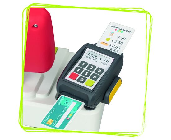 Игровой набор Smoby Интерактивный супермаркет с электронной кассой и тележкой (350234), изображение 9