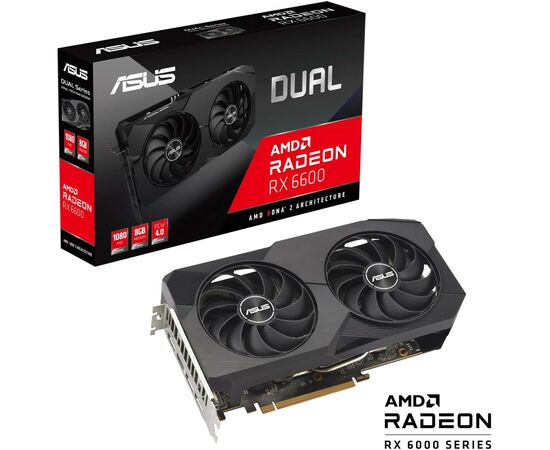 Видеокарта ASUS Radeon RX 6600 8Gb DUAL (DUAL-RX6600-8G-V2), изображение 12 Видеокарта ASUS Radeon RX 6600 8Gb DUAL (DUAL-RX6600-8G-V2), изображение 12