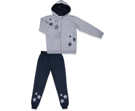 Спортивный костюм Breeze со звездами (9712-134G-gray)