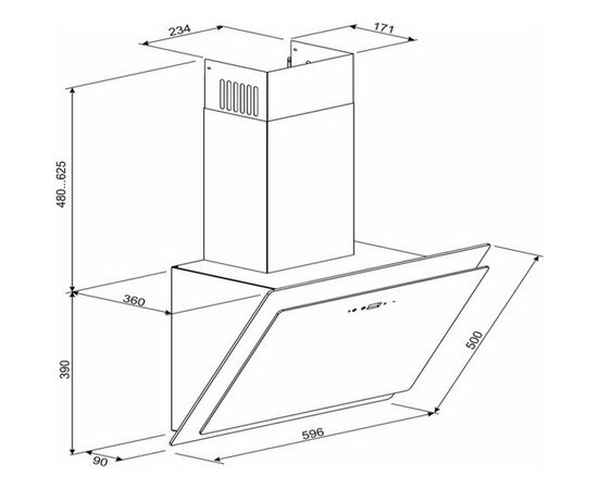 Вытяжка кухонная GRANADO Vivares 1614-1200 white glass (GCH336455), изображение 12 Вытяжка кухонная GRANADO Vivares 1614-1200 white glass (GCH336455), изображение 12