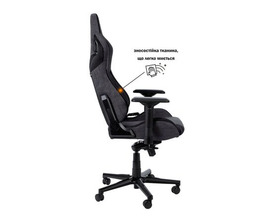 Кресло игровое GT Racer X-8005 Dark Gray/Black Suede, изображение 3 Кресло игровое GT Racer X-8005 Dark Gray/Black Suede, изображение 3
