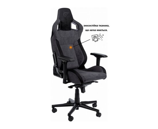 Кресло игровое GT Racer X-8005 Dark Gray/Black Suede