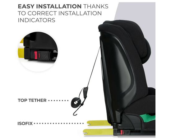 Автокресло Kinderkraft Safety Fix 2 i-Size Black (KCSAFI02BLK0000) (5902533923083), изображение 11 Автокресло Kinderkraft Safety Fix 2 i-Size Black (KCSAFI02BLK0000) (5902533923083), изображение 11