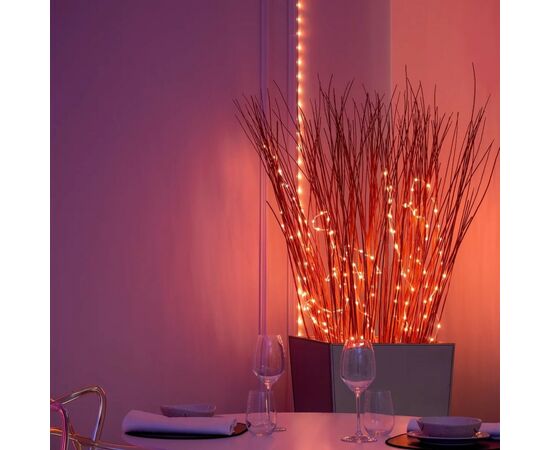 Гирлянда Twinkly Smart LED Dots Lights RGB 400 Gen II, IP44, 20м, прозрачный (TWD400STP-TEU), изображение 9 Гирлянда Twinkly Smart LED Dots Lights RGB 400 Gen II, IP44, 20м, прозрачный (TWD400STP-TEU), изображение 9