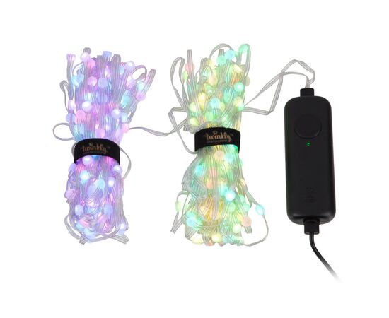 Гірлянда Twinkly Smart LED Dots Lights RGB 400 Gen II, IP44, 20м, прозорий (TWD400STP-TEU)