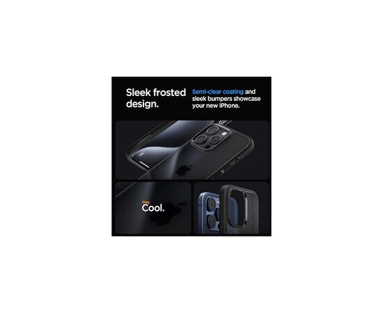 Чехол для мобильного телефона Spigen Apple iPhone 15 Pro Ultra Hybrid Frost Black (ACS06709), изображение 12 Чехол для мобильного телефона Spigen Apple iPhone 15 Pro Ultra Hybrid Frost Black (ACS06709), изображение 12