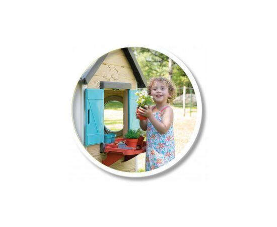 Игровой домик Smoby Toys Садовый с кашпо и кормушкой (810405), изображение 6 Игровой домик Smoby Toys Садовый с кашпо и кормушкой (810405), изображение 6