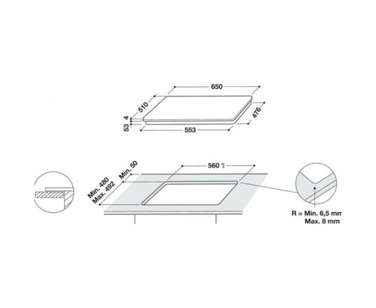 Варочная поверхность Whirlpool WLS7960NE, изображение 11 Варочная поверхность Whirlpool WLS7960NE, изображение 11