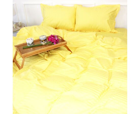 Постельное белье MirSon Satin Stripe 30-0003IntenseYellow 160х220 Семейный (2200005248232), изображение 3