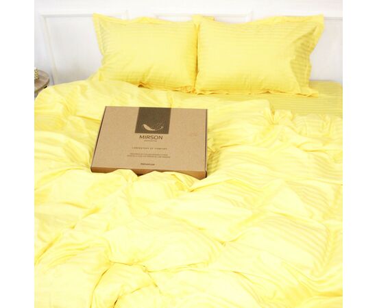 Постельное белье MirSon Satin Stripe 30-0003IntenseYellow 160х220 Семейный (2200005248232), изображение 4