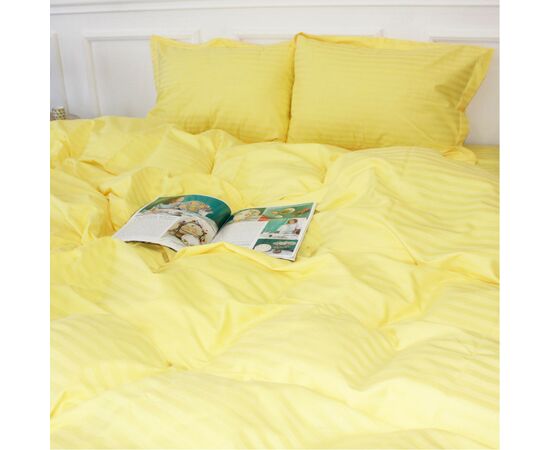Постельное белье MirSon Satin Stripe 30-0003IntenseYellow 160х220 Семейный (2200005248232), изображение 5