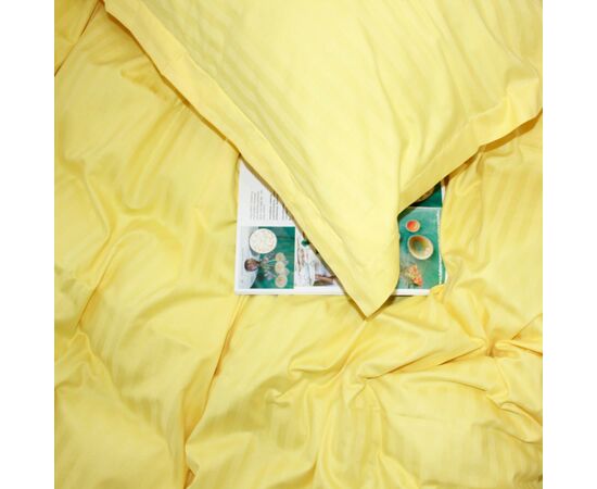 Постельное белье MirSon Satin Stripe 30-0003IntenseYellow 160х220 Семейный (2200005248232), изображение 6