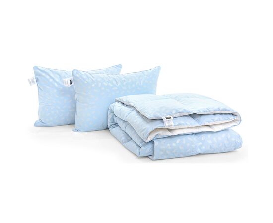 Одеяло MirSon Набор пуховый №2111 Bio-Blue Зима 90% пух одеяло 172х205 + подушки 50х70 2 шт упругие (2200003023282), изображение 3 Одеяло MirSon Набор пуховый №2111 Bio-Blue Зима 90% пух одеяло 172х205 + подушки 50х70 2 шт упругие (2200003023282), изображение 3