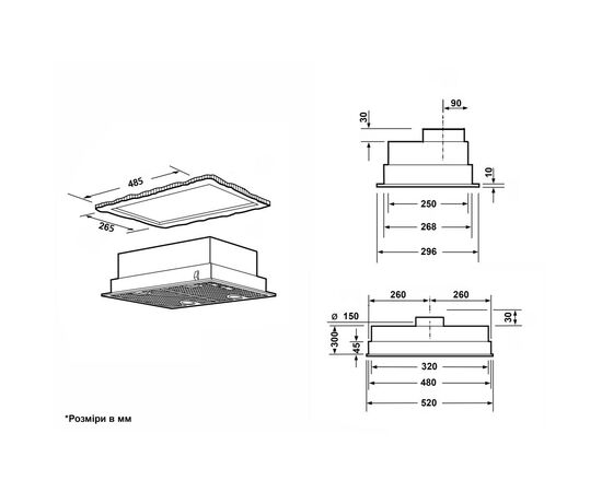 Вытяжка кухонная Interline RIMMY IX A/60/PB, изображение 11 Вытяжка кухонная Interline RIMMY IX A/60/PB, изображение 11