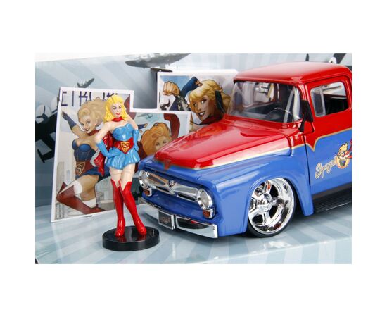 Машина Jada металева Комікси DC Супердівчина Форд F-100 1956 з фігуркою 1:24 (253255008), зображення 11 Машина Jada металева Комікси DC Супердівчина Форд F-100 1956 з фігуркою 1:24 (253255008), зображення 11