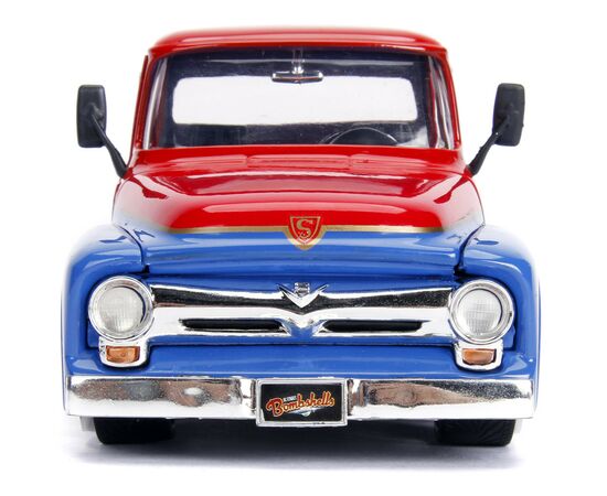 Машина Jada металева Комікси DC Супердівчина Форд F-100 1956 з фігуркою 1:24 (253255008), зображення 4 Машина Jada металева Комікси DC Супердівчина Форд F-100 1956 з фігуркою 1:24 (253255008), зображення 4