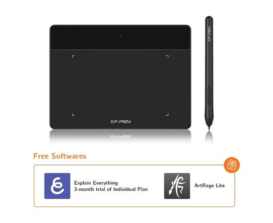 Графический планшет XP-Pen Deco Fun Black (Deco Fun XS_BK), изображение 4 Графический планшет XP-Pen Deco Fun Black (Deco Fun XS_BK), изображение 4
