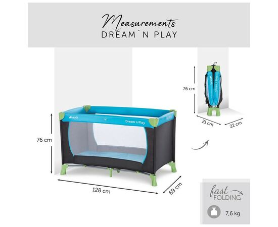 Детский манеж Hauck Dream N Play Water blue (60448-9), изображение 6 Детский манеж Hauck Dream N Play Water blue (60448-9), изображение 6