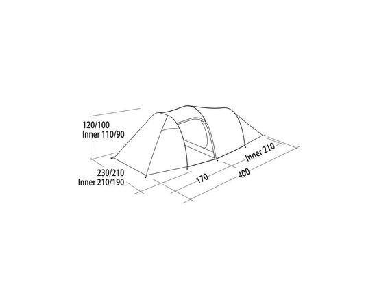 Намет Easy Camp Magnetar 400 Rustic Green (929571), зображення 11