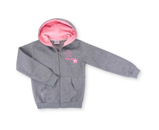 Спортивний костюм Breeze з рожевими лампасами (9553-140G-gray), зображення 2 Спортивний костюм Breeze з рожевими лампасами (9553-140G-gray), зображення 2