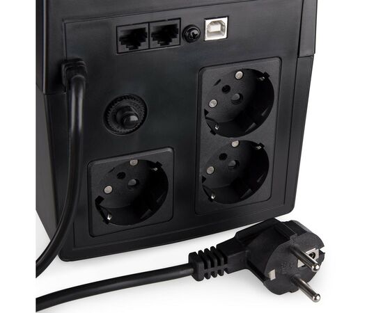 Источник бесперебойного питания Vinga LED 1200VA plastic case with USB (VPE-1200PU), изображение 10 Источник бесперебойного питания Vinga LED 1200VA plastic case with USB (VPE-1200PU), изображение 10