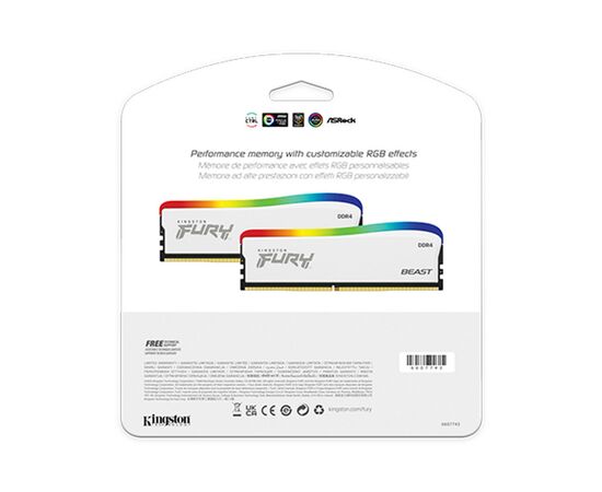 Модуль памяти для компьютера DDR4 32GB (2x16GB) 3200 MHz Beast RGB Special Edition Kingston Fury (ex.HyperX) (KF432C16BWAK2/32), изображение 5 Модуль памяти для компьютера DDR4 32GB (2x16GB) 3200 MHz Beast RGB Special Edition Kingston Fury (ex.HyperX) (KF432C16BWAK2/32), изображение 5
