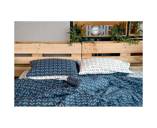 Постельное белье Ardesto Gloria сатин синий полуторный 160х220 (ART1622DB), изображение 12 Постельное белье Ardesto Gloria сатин синий полуторный 160х220 (ART1622DB), изображение 12