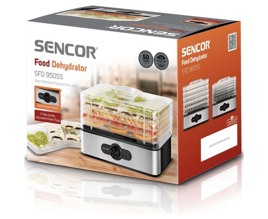 Сушка для овощей и фруктов Sencor SFD950SS, изображение 9 Сушка для овощей и фруктов Sencor SFD950SS, изображение 9