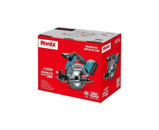 Дисковая пила Ronix циркулярная аккумуляторная 20В (без АКБ и ЗУ) (8902), изображение 11 Дисковая пила Ronix циркулярная аккумуляторная 20В (без АКБ и ЗУ) (8902), изображение 11