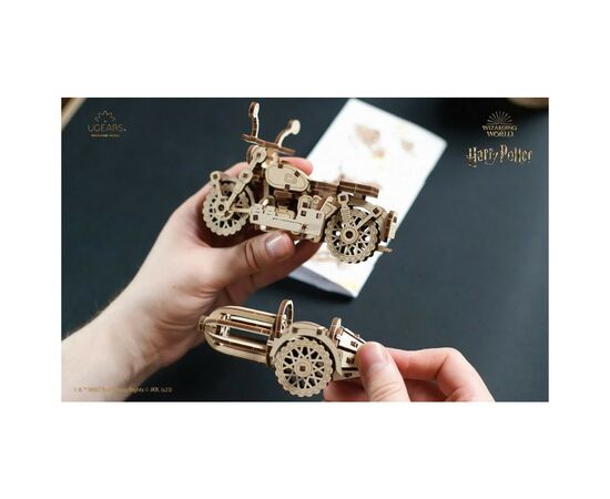 Конструктор Ugears Летающий мотоцикл Хагрида с коляской (6337518), изображение 11 Конструктор Ugears Летающий мотоцикл Хагрида с коляской (6337518), изображение 11