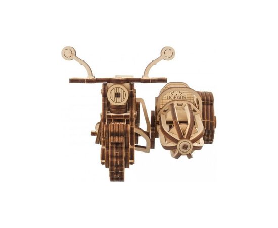 Конструктор Ugears Летающий мотоцикл Хагрида с коляской (6337518), изображение 3 Конструктор Ugears Летающий мотоцикл Хагрида с коляской (6337518), изображение 3