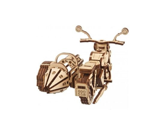 Конструктор Ugears Летающий мотоцикл Хагрида с коляской (6337518), изображение 5 Конструктор Ugears Летающий мотоцикл Хагрида с коляской (6337518), изображение 5