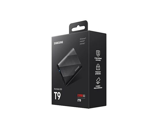 Накопитель SSD USB 3.2 2TB T9 Samsung (MU-PG2T0B/EU), изображение 11 Накопитель SSD USB 3.2 2TB T9 Samsung (MU-PG2T0B/EU), изображение 11