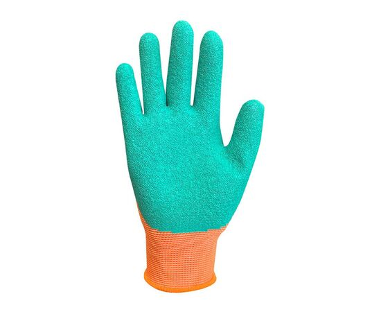 Защитные перчатки Neo Tools детские латекс, полиэстер, дышащая верхняя часть, р.5, оранжевый (97-644-5), изображение 9