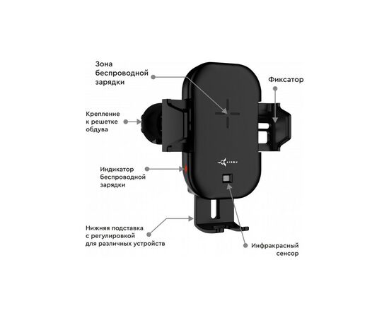 Зарядное устройство AirOn Qі AirCharge (6126755803217), изображение 2 Зарядное устройство AirOn Qі AirCharge (6126755803217), изображение 2