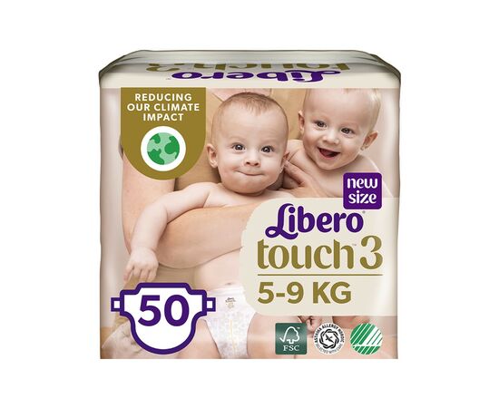 Підгузок Libero Touch 3 5-9 кг 50 шт. (7322541070834)