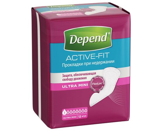 Урологические прокладки Depend Ultra Mini Liner 12 шт. (5029053547916), изображение 2 Урологические прокладки Depend Ultra Mini Liner 12 шт. (5029053547916), изображение 2