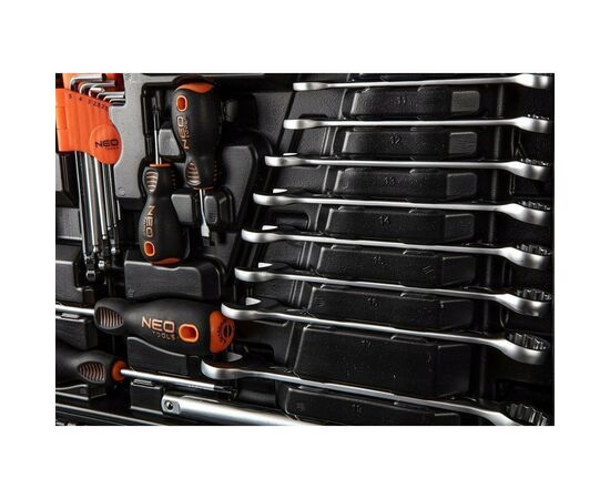 Набор инструментов Neo Tools 1/2", 1/4", 138 шт. (10-208), изображение 4 Набор инструментов Neo Tools 1/2", 1/4", 138 шт. (10-208), изображение 4