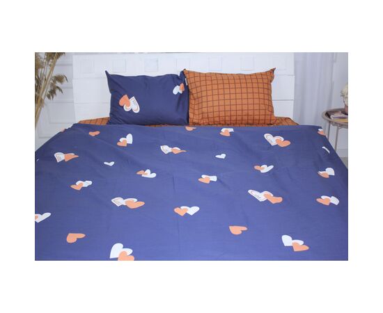 Постельное белье MirSon Бязь Ranforce Elite 17-0442 Blue orange 160х220х2 (2200004734408)