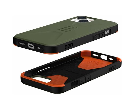 Чохол до моб. телефона Uag Apple iPhone 14 Civilian, Olive (114040117272), зображення 10 Чохол до моб. телефона Uag Apple iPhone 14 Civilian, Olive (114040117272), зображення 10