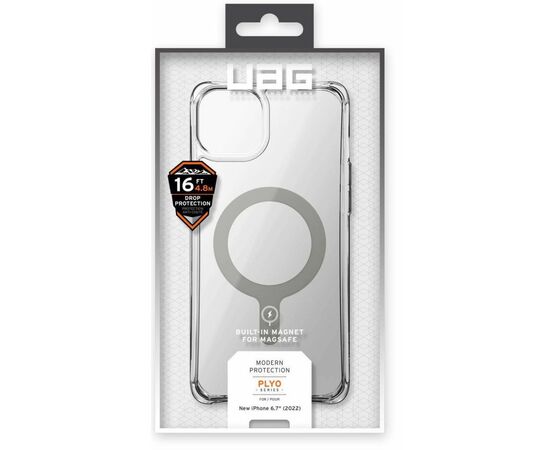 Чехол для моб. телефона Uag Apple iPhone 14 Plus Plyo Magsafe, Ice (114069114343), изображение 12 Чехол для моб. телефона Uag Apple iPhone 14 Plus Plyo Magsafe, Ice (114069114343), изображение 12