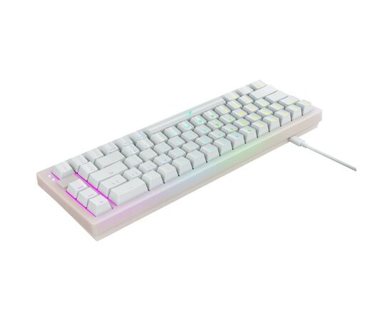 Клавиатура Xtrfy K5 68 keys Kailh Red Hot-swap RGB UA White (K5-RGB-CPT-TPWHITE-R-UKR), изображение 7 Клавиатура Xtrfy K5 68 keys Kailh Red Hot-swap RGB UA White (K5-RGB-CPT-TPWHITE-R-UKR), изображение 7
