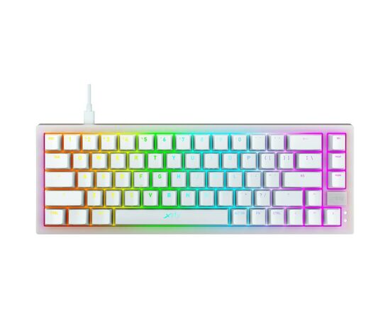 Клавиатура Xtrfy K5 68 keys Kailh Red Hot-swap RGB UA White (K5-RGB-CPT-TPWHITE-R-UKR)
