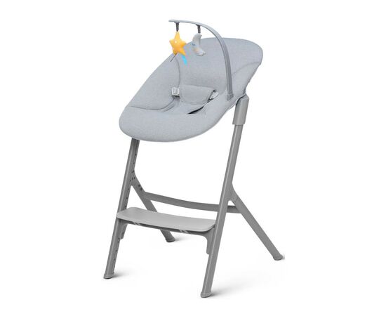 Стульчик для кормления Kinderkraft с шезлонгом Igee Calmee Cloudy Grey (5902533919109), изображение 3 Стульчик для кормления Kinderkraft с шезлонгом Igee Calmee Cloudy Grey (5902533919109), изображение 3