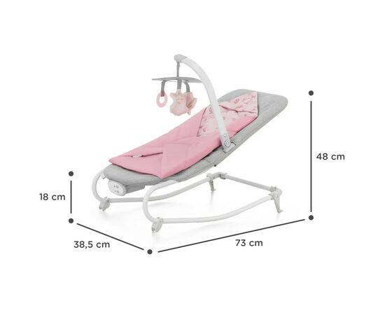 Кресло-качалка Kinderkraft шезлонг Felio 2 Peony Rose (5902533921096), изображение 12 Кресло-качалка Kinderkraft шезлонг Felio 2 Peony Rose (5902533921096), изображение 12