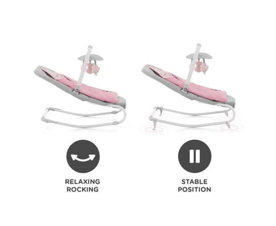 Кресло-качалка Kinderkraft шезлонг Felio 2 Peony Rose (5902533921096), изображение 6 Кресло-качалка Kinderkraft шезлонг Felio 2 Peony Rose (5902533921096), изображение 6